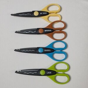 Fiskars Decorative Edge Scissors Multicolor 4-Pack Craft Set